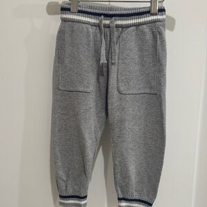 Janie and Jack Stripe Cuff Sweater Jogger size 2